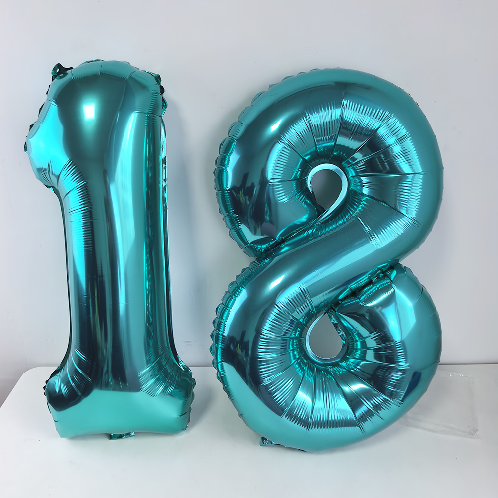 Globo azul verde azulado de 32 - Balloon Pump Hand reseña y precio