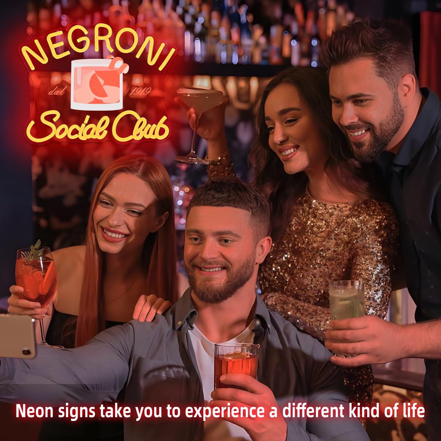 Letrero de neón del Negroni So - Neon Sign Party reseña y precio